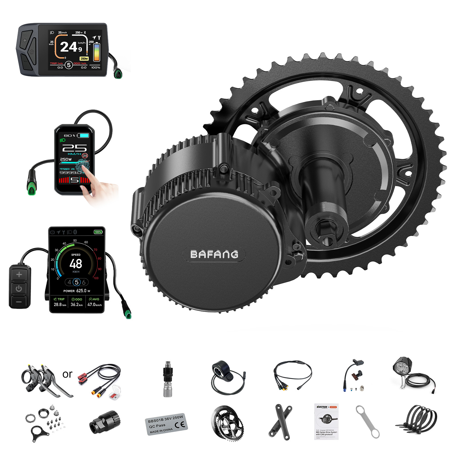 Central Motor Kit With Torque Sensor 500W - [Pengiriman Lokal AS] Motor Bafang 750W