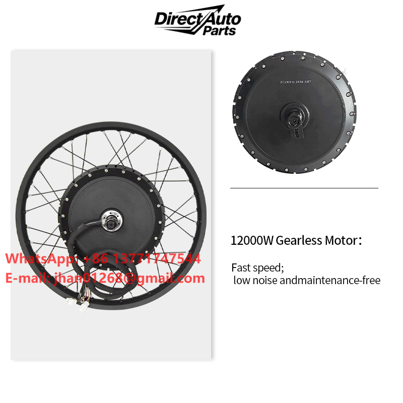 12000W Electric Motorcycle Hub Motor - Kit Konversi Motor Listrik Sepeda Motor