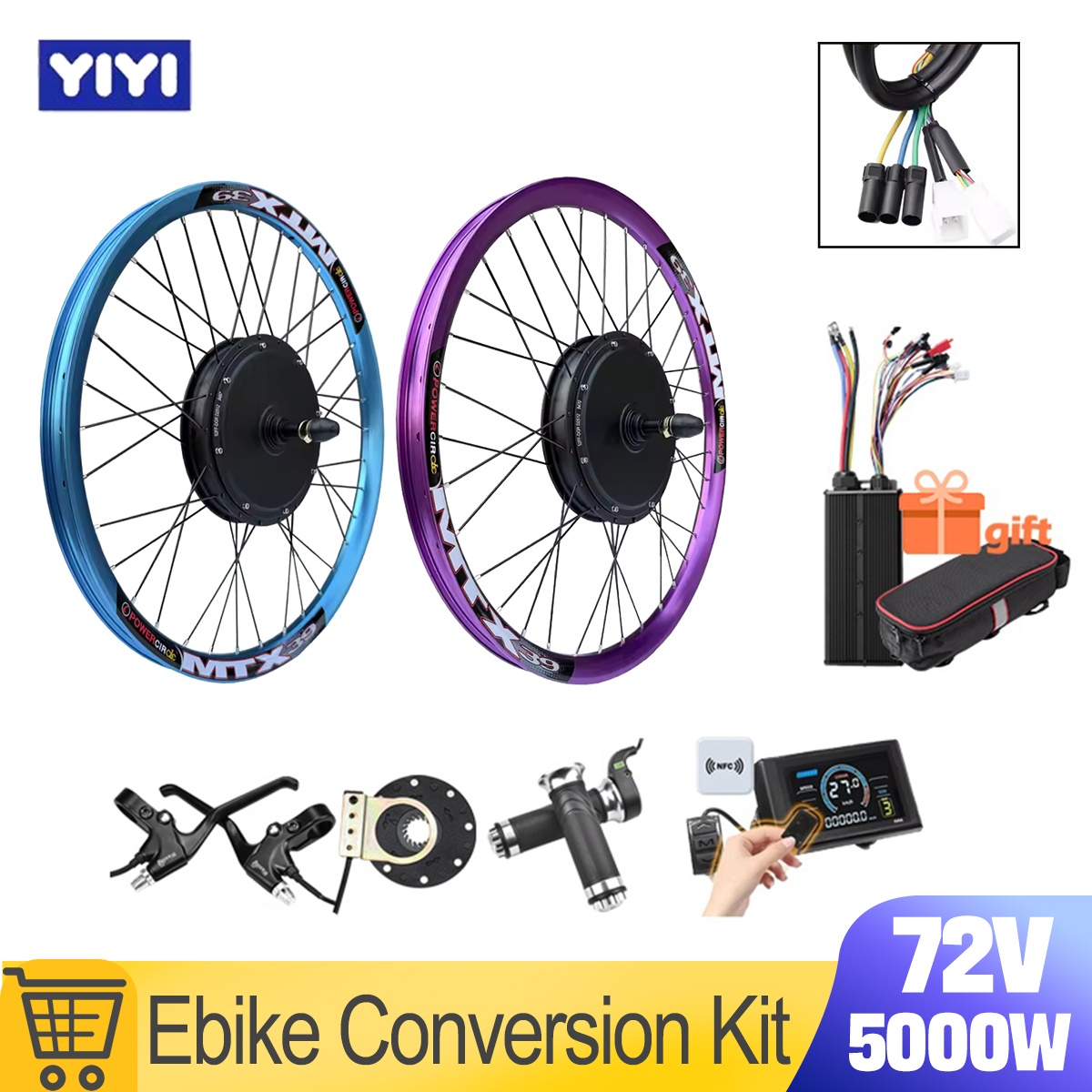 Kit Konversi Motor Roda EBike  - 5000W Hub Motor Kit 72V ulasan dan harga