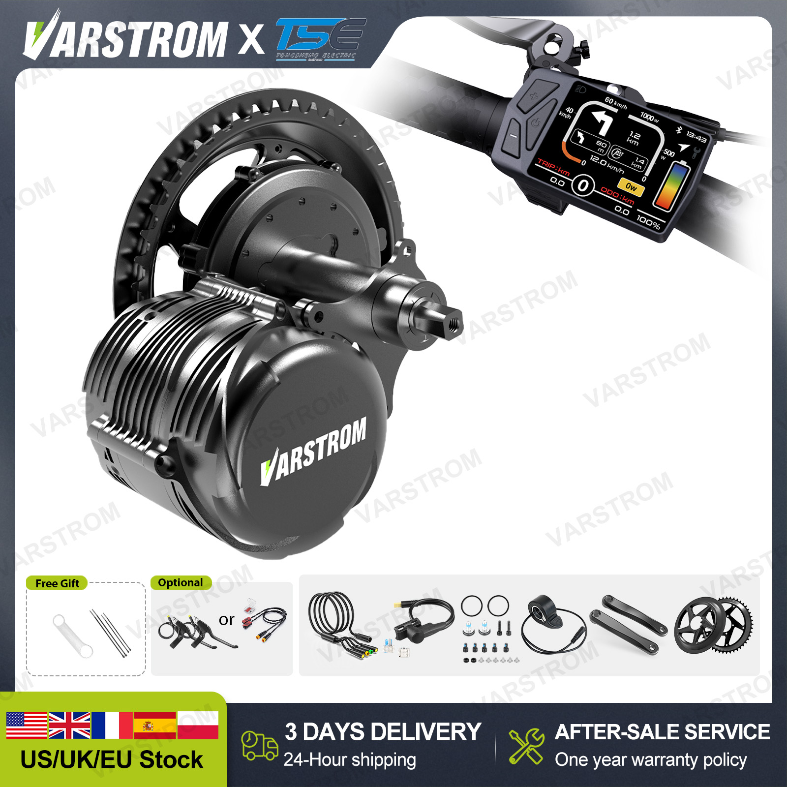 [US 3 Hari Pengiriman Cepat] T - Side Hung Mid Drive Motor Kit ulasan dan harga