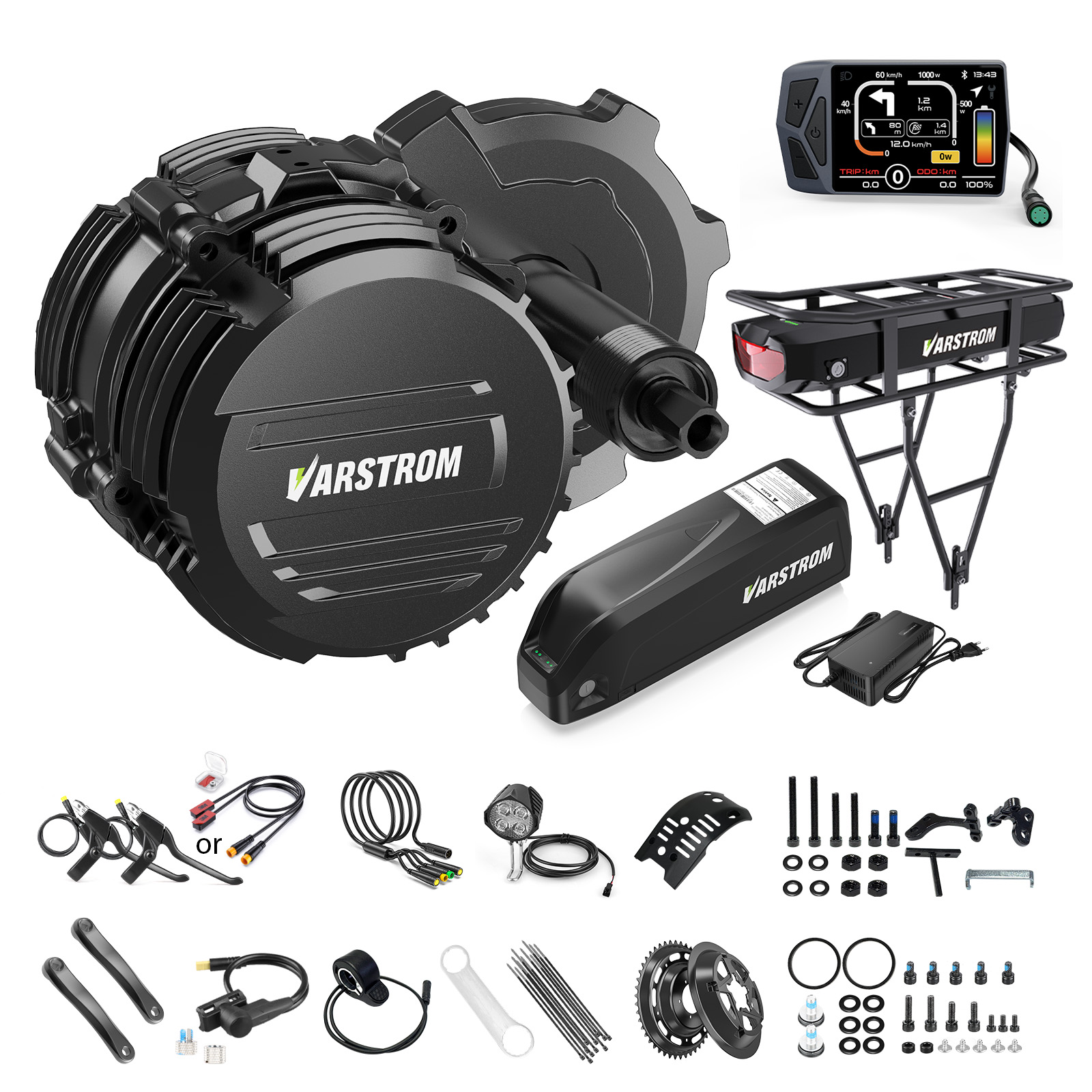 [STOK AS] Varstrom 48V500W 750 - Torque Sensor Mid Drive Motor Kit ulasan dan harga