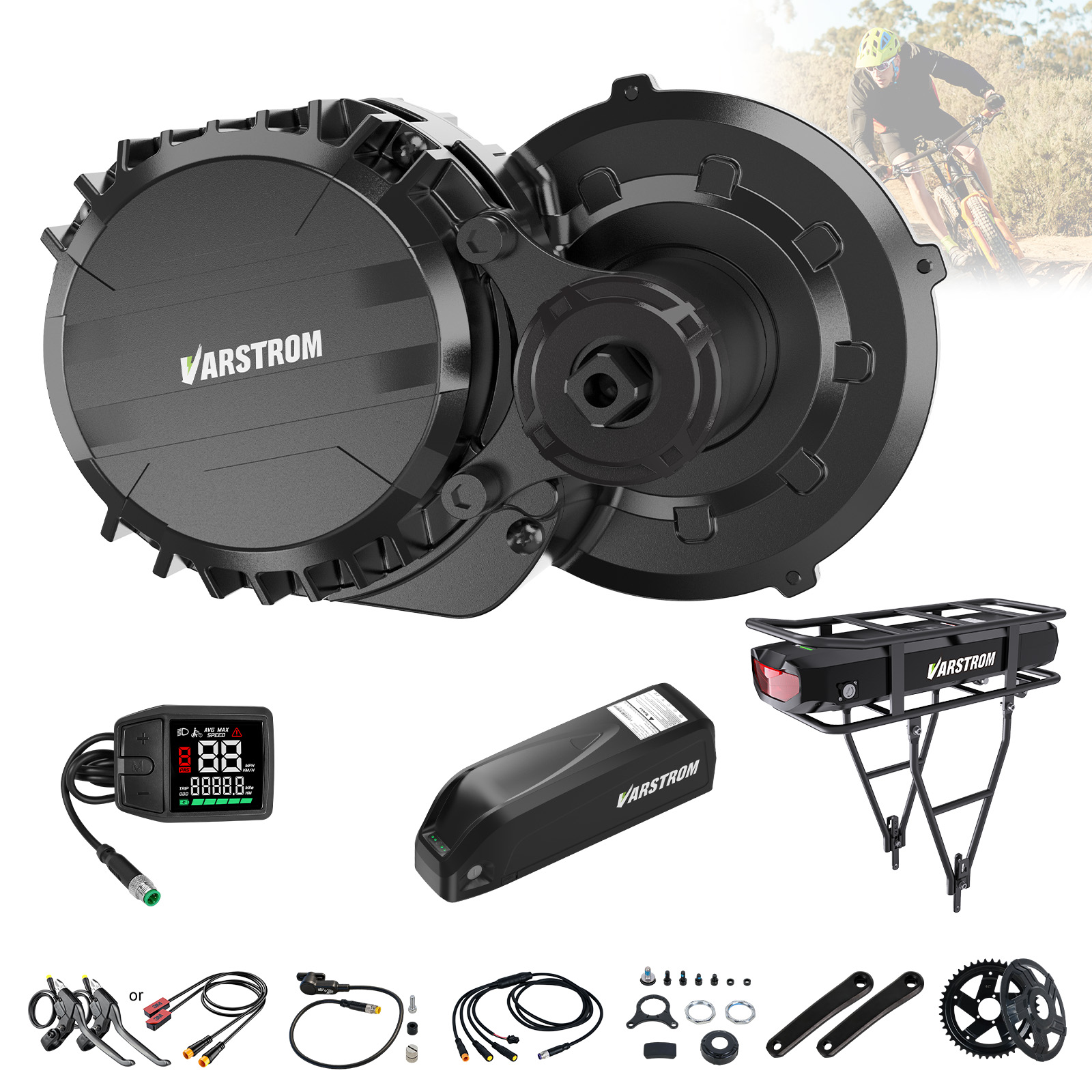Kit Motor Tengah Varstrom 750W - Side Hung Mid Drive Motor Kit ulasan dan harga